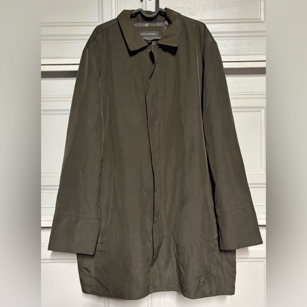 Banana Republic Dark Olive Trench Coat